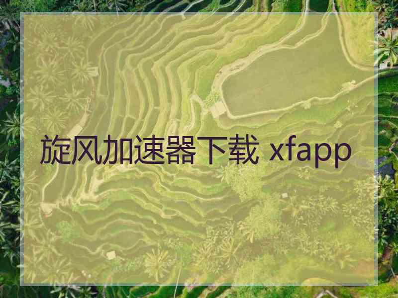 旋风加速器下载 xfapp