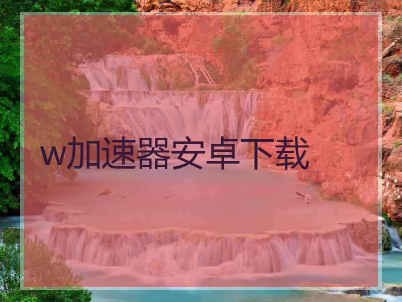 w加速器安卓下载