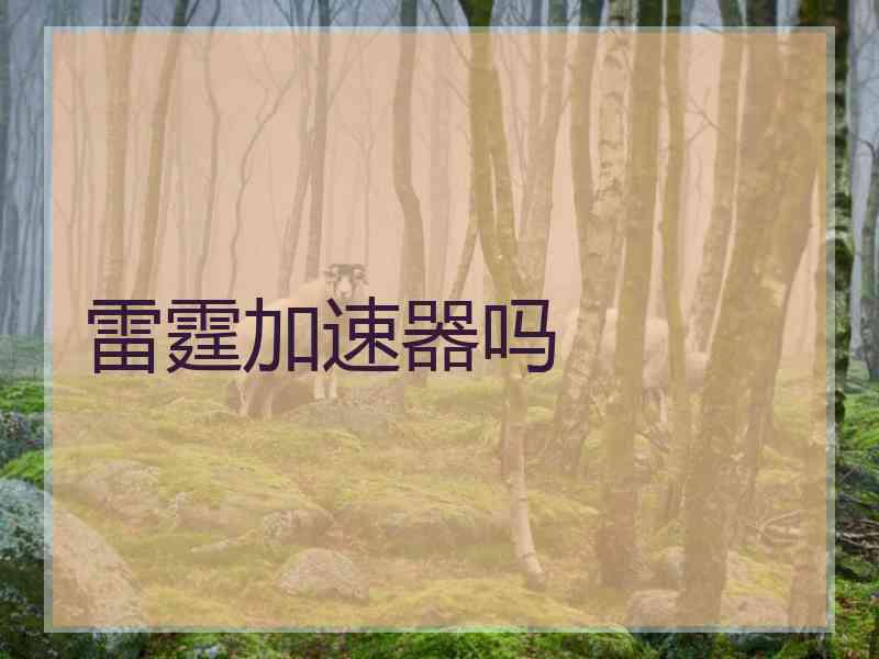 雷霆加速器吗