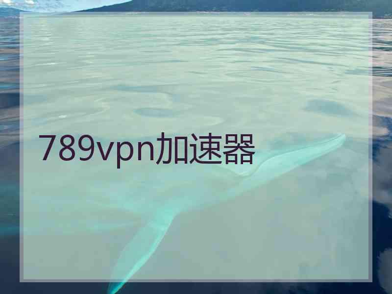 789vpn加速器