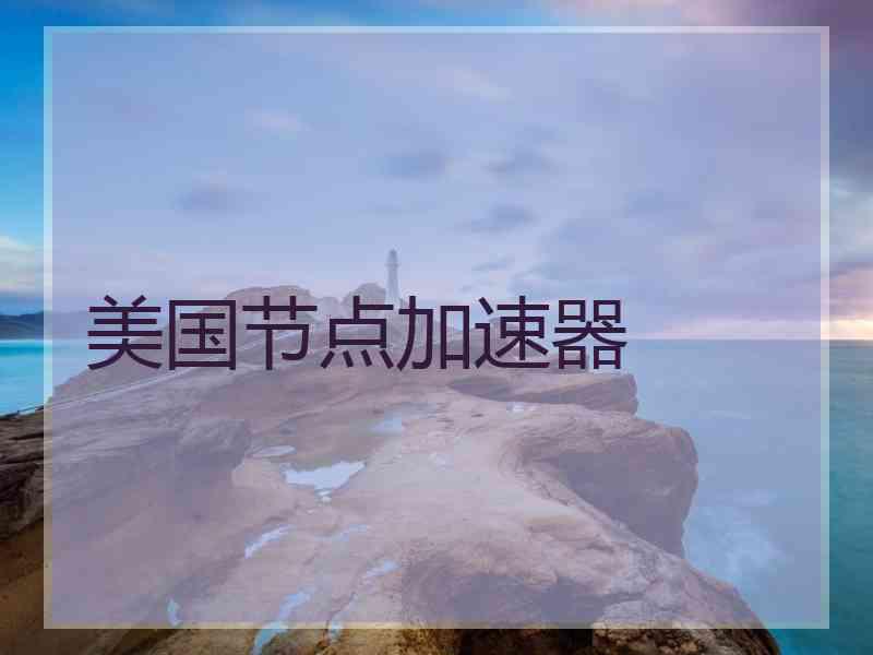 美国节点加速器