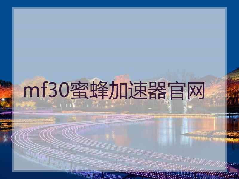 mf30蜜蜂加速器官网