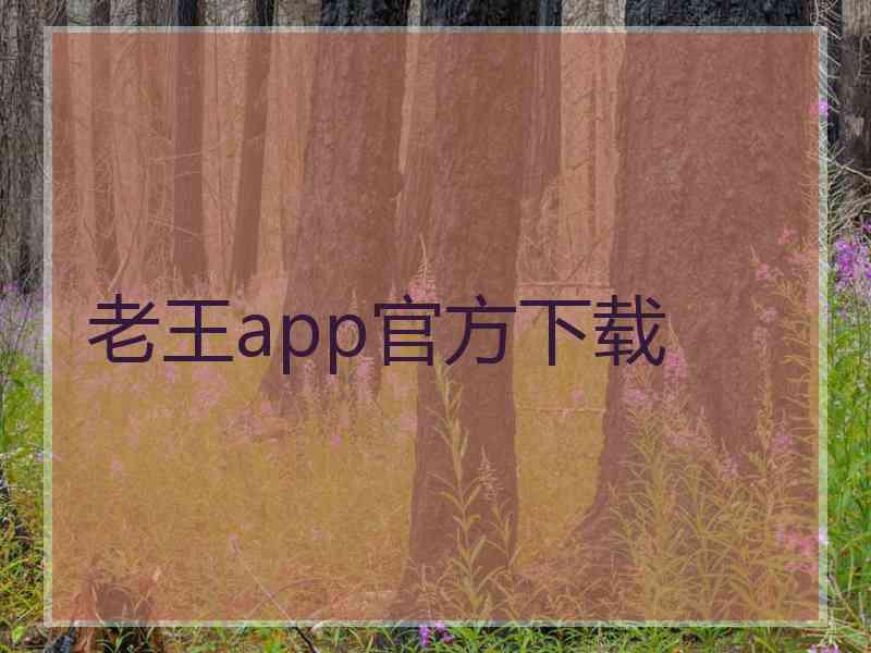 老王app官方下载