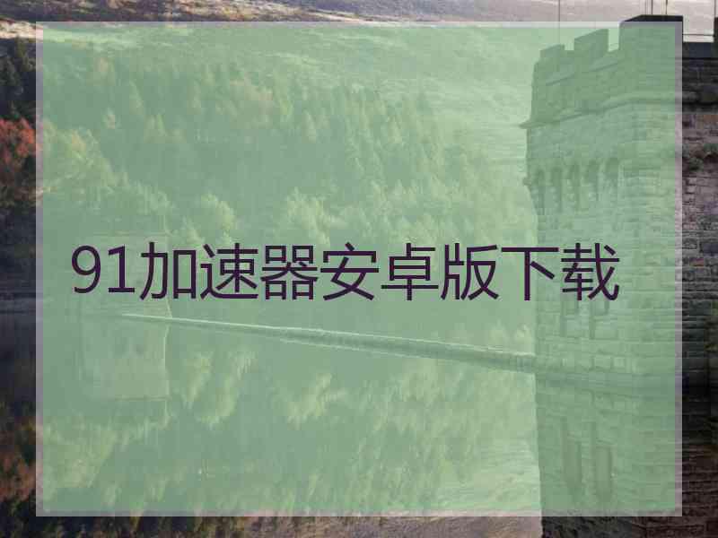 91加速器安卓版下载