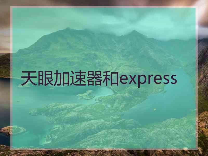 天眼加速器和express