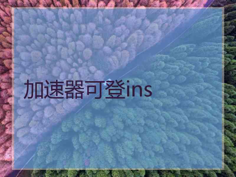 加速器可登ins