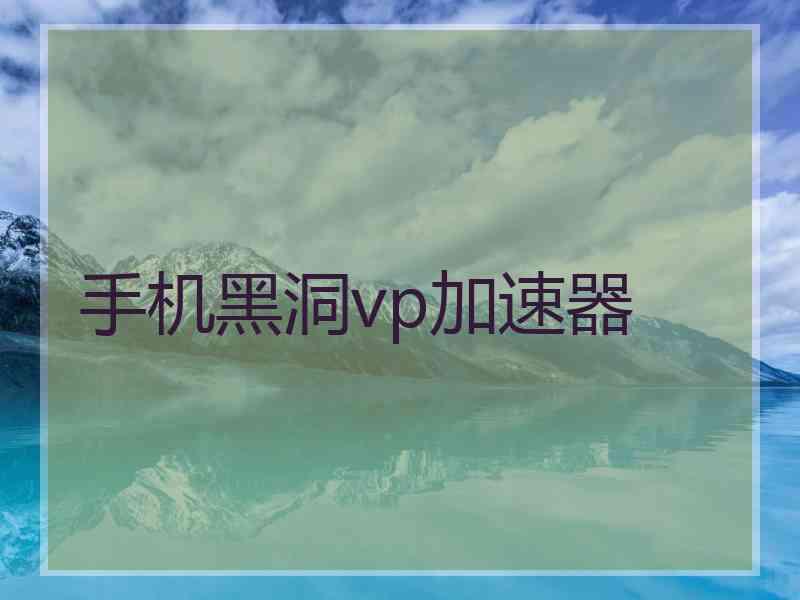 手机黑洞vp加速器