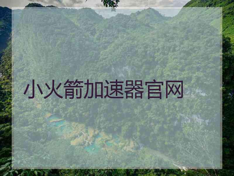小火箭加速器官网