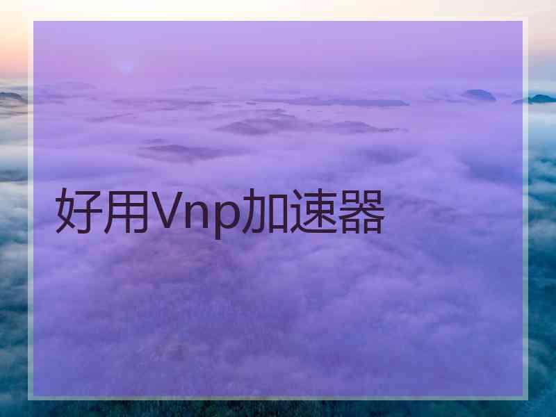好用Vnp加速器