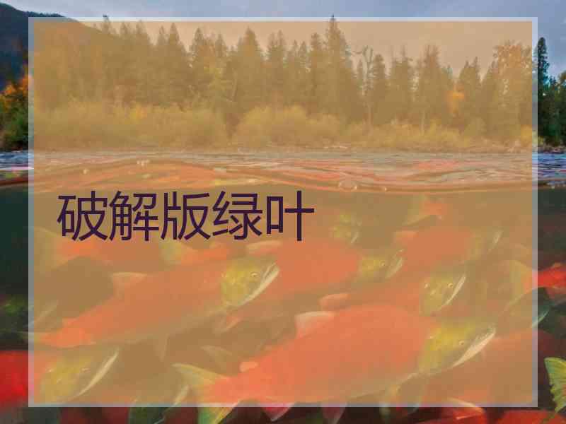 破解版绿叶