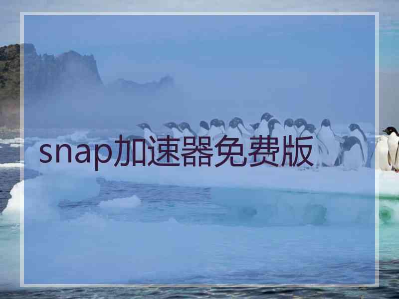 snap加速器免费版