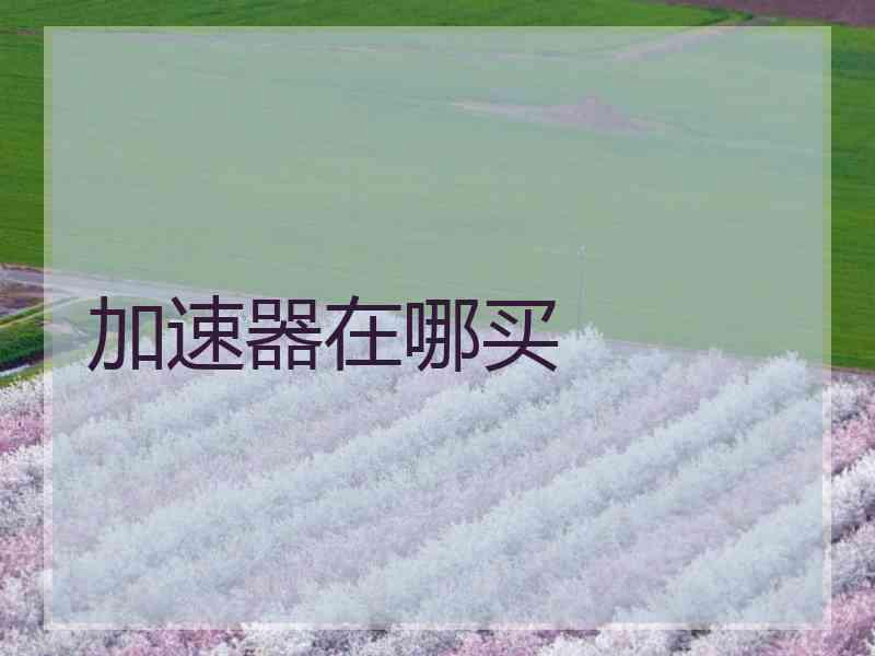 加速器在哪买