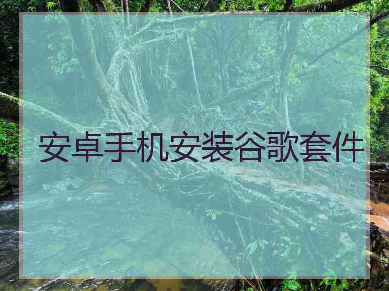 安卓手机安装谷歌套件
