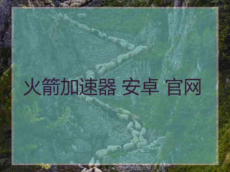 火箭加速器 安卓 官网