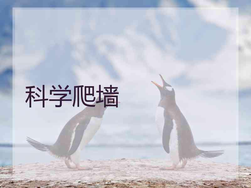科学爬墙