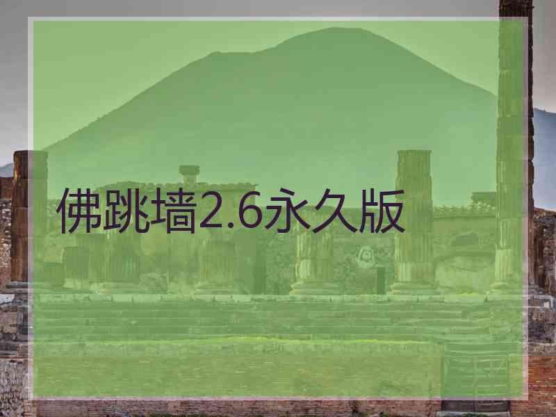 佛跳墙2.6永久版