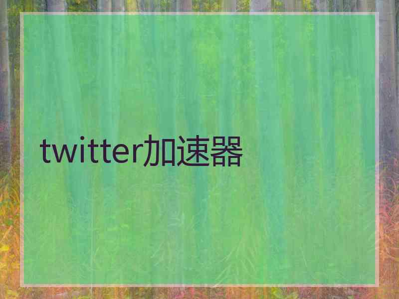 twitter加速器