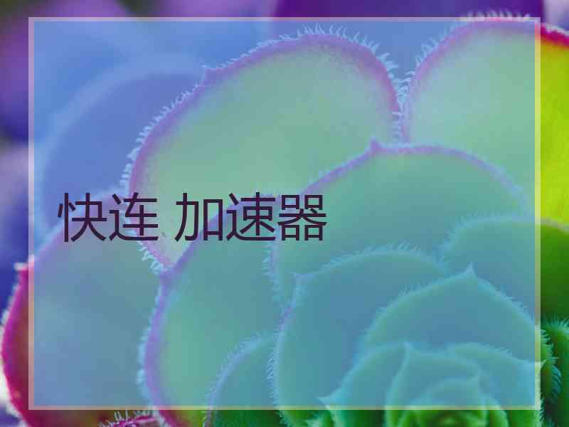 快连 加速器