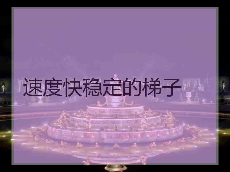 速度快稳定的梯子