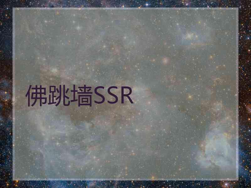 佛跳墙SSR