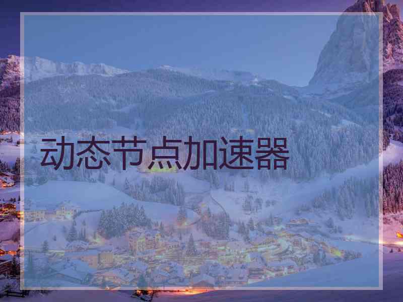 动态节点加速器