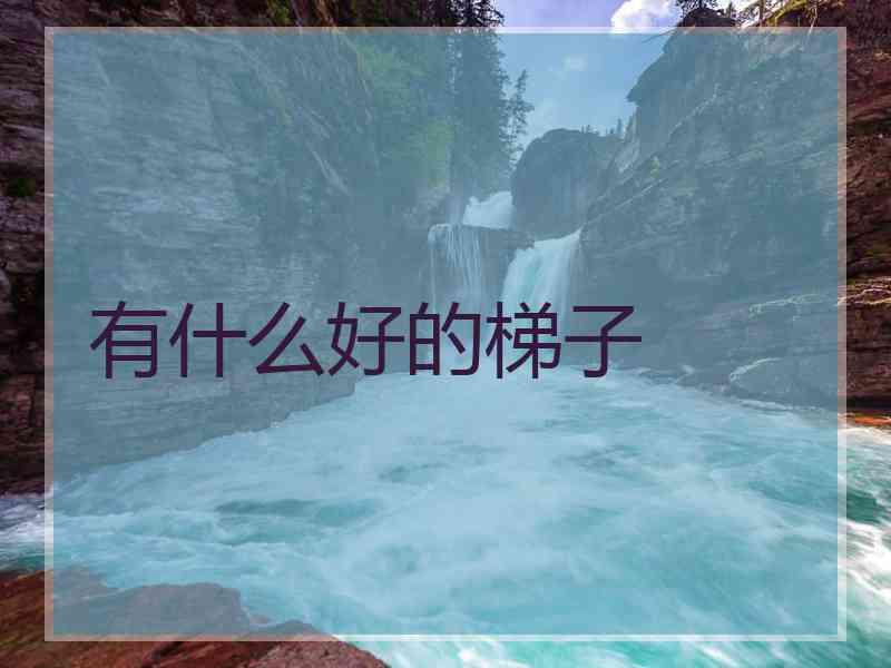 有什么好的梯子
