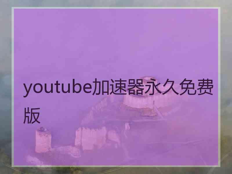 youtube加速器永久免费版
