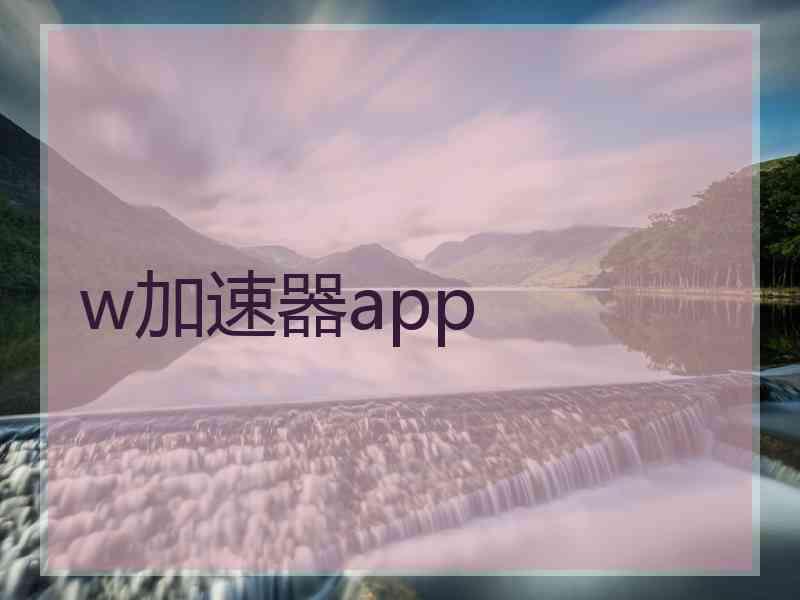 w加速器app