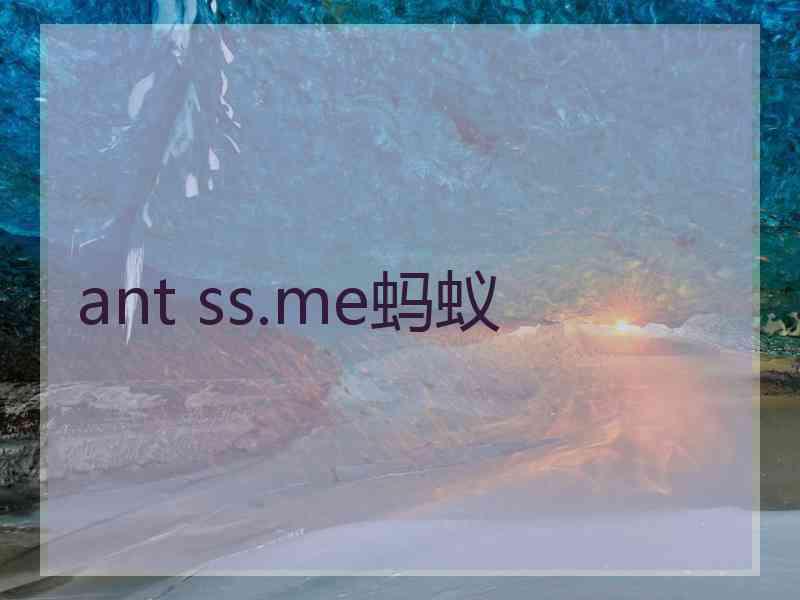 ant ss.me蚂蚁