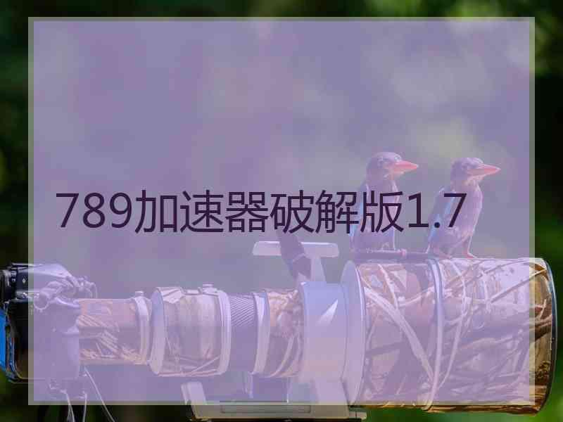 789加速器破解版1.7