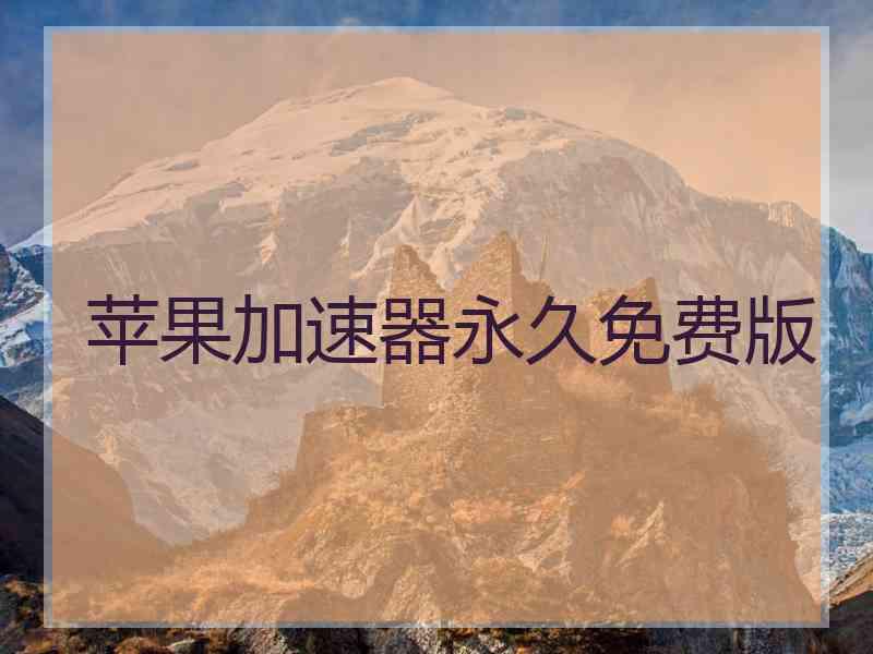 苹果加速器永久免费版