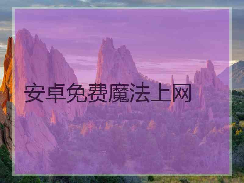 安卓免费魔法上网