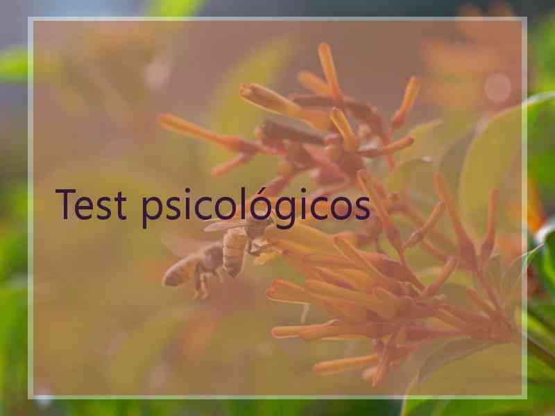 Test psicológicos