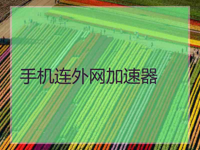 手机连外网加速器
