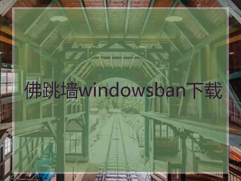 佛跳墙windowsban下载