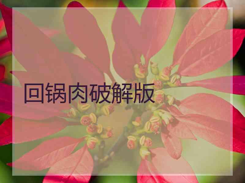回锅肉破解版