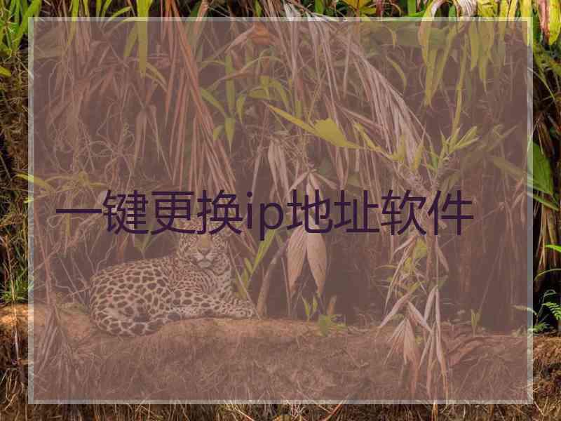 一键更换ip地址软件