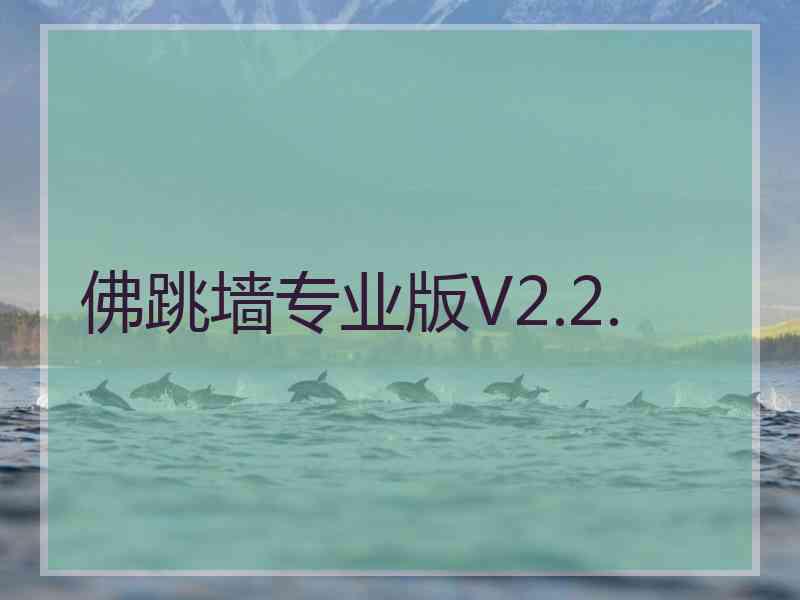 佛跳墙专业版V2.2.