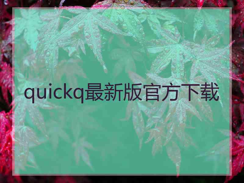 quickq最新版官方下载
