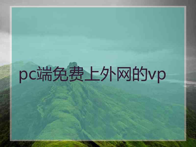 pc端免费上外网的vp