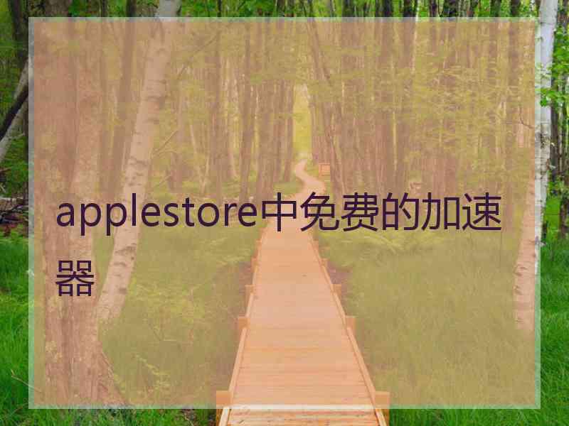 applestore中免费的加速器