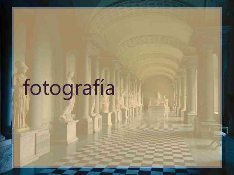 fotografía