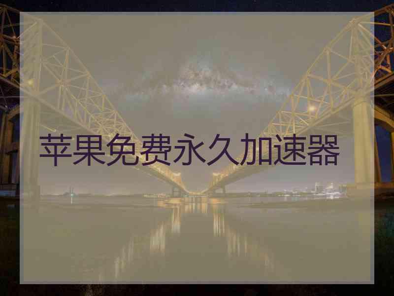 苹果免费永久加速器