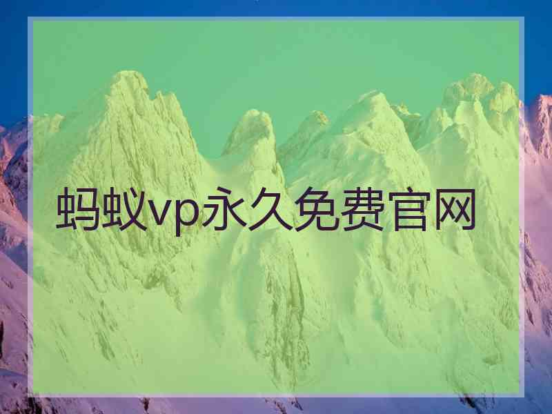 蚂蚁vp永久免费官网