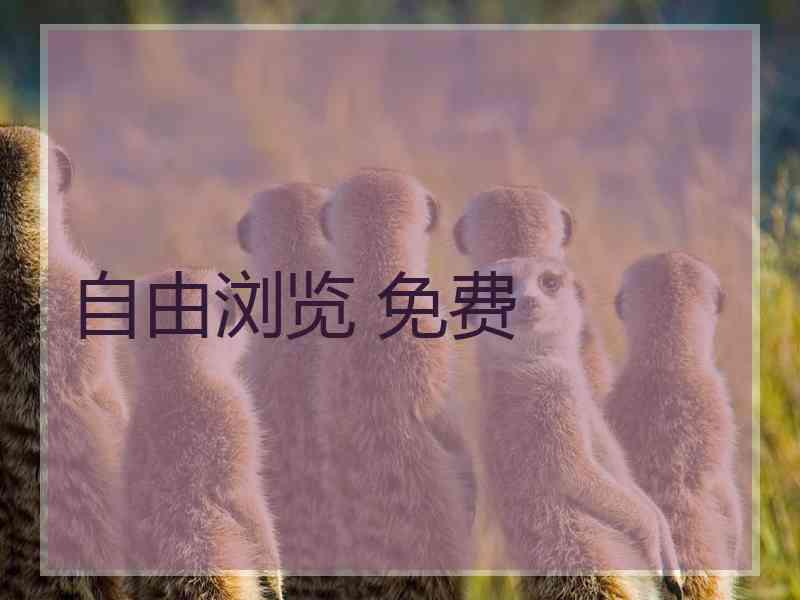 自由浏览 免费