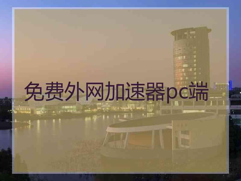 免费外网加速器pc端