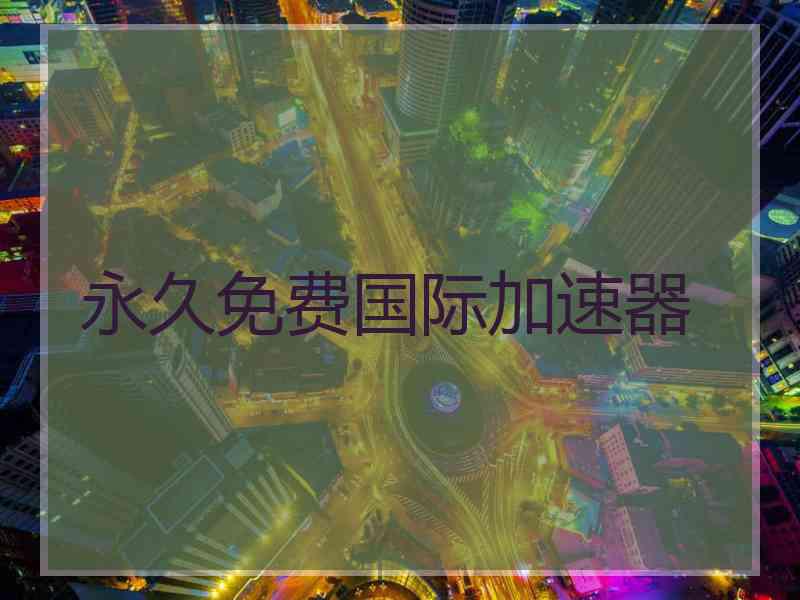 永久免费国际加速器