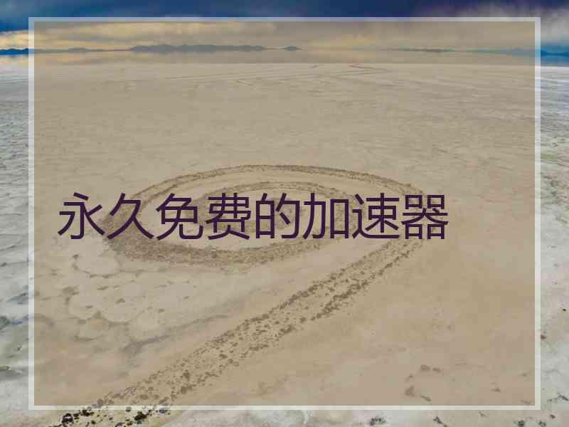 永久免费的加速器