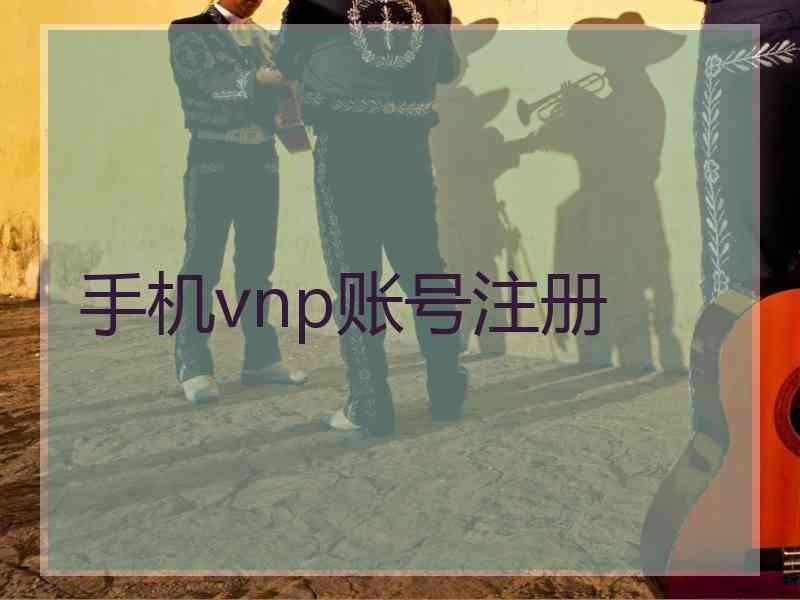 手机vnp账号注册