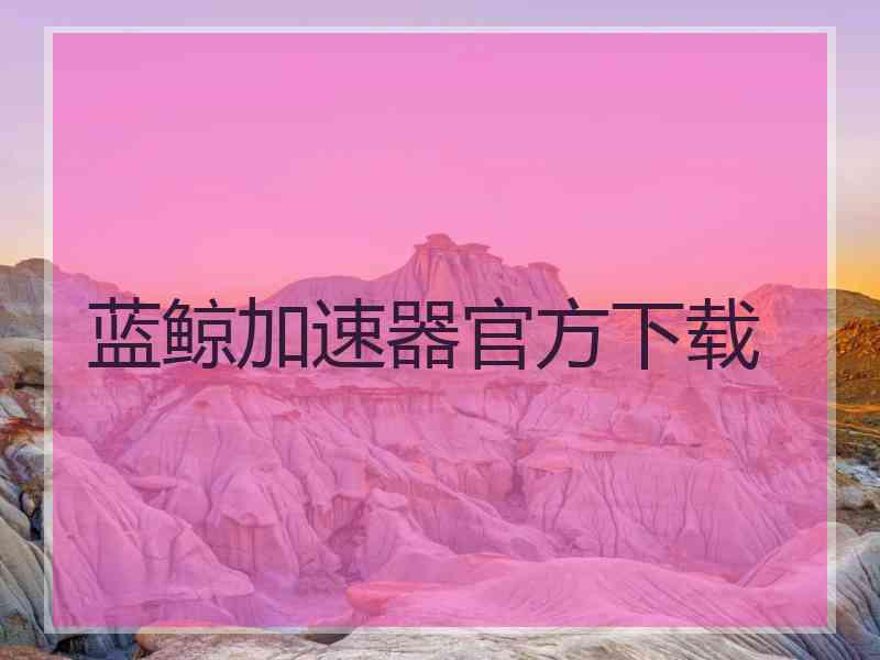 蓝鲸加速器官方下载